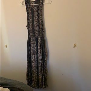 Mini Chica Black and Cream Midi Dress Size S